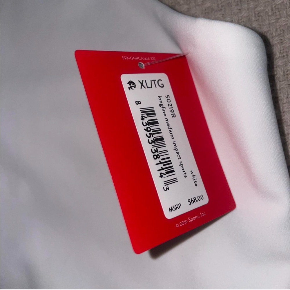 SPANX White Sports Bra - Picture 2 of 3